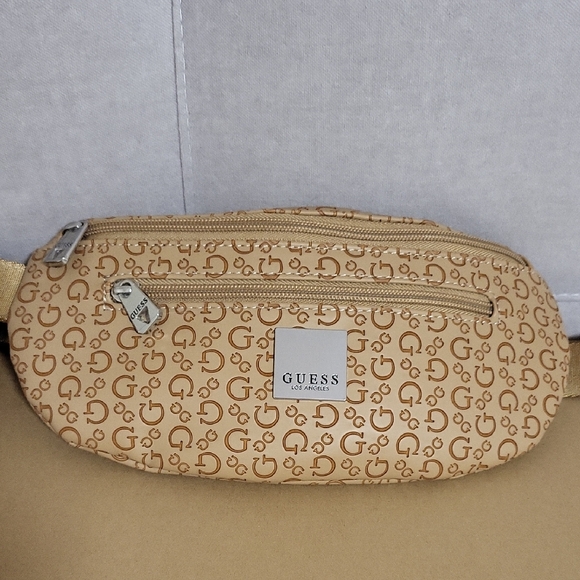 Guess Handbags - Guess Tan Logo Belt Bag